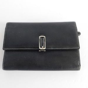 COACH Black Leather Small Wallet